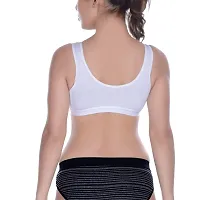 Bodybest Cotton Blend Semi Coverage Sports Bra (3 Colours  6 Sizes)-thumb2