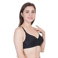 Bodybest T-Mould Seamless Removable Straps Bra (40, Black)-thumb1