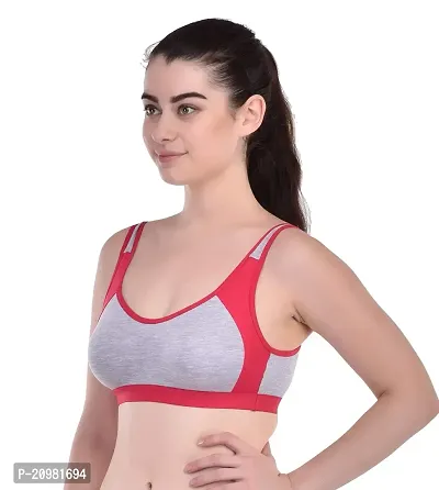 Bodybest Racer Back Medium Impact Sports Bra - Non Padded Non Wired High Coverage-thumb5