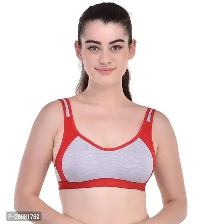 Bodybest Racer Back Medium Impact Sports Bra - Non Padded Non Wired High Coverage-thumb0