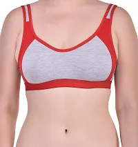 Bodybest Racer Back Medium Impact Sports Bra - Non Padded Non Wired High Coverage-thumb3