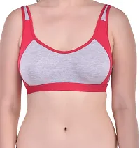 Bodybest Racer Back Medium Impact Sports Bra - Non Padded Non Wired High Coverage-thumb1