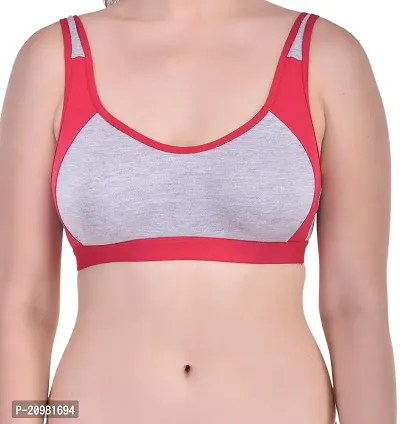 Bodybest Racer Back Medium Impact Sports Bra - Non Padded Non Wired High Coverage-thumb2