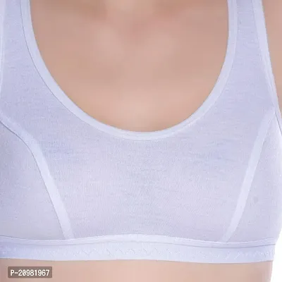 Bodybest Cotton Blend Semi Coverage Sports Bra (3 Colours  6 Sizes)-thumb5