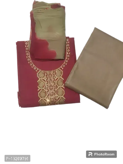 Exclusive Cotton Dress Material with Dupatta-thumb0