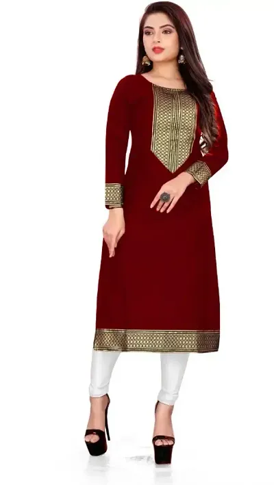 Stylish A-Line Stitched Kurti For Women