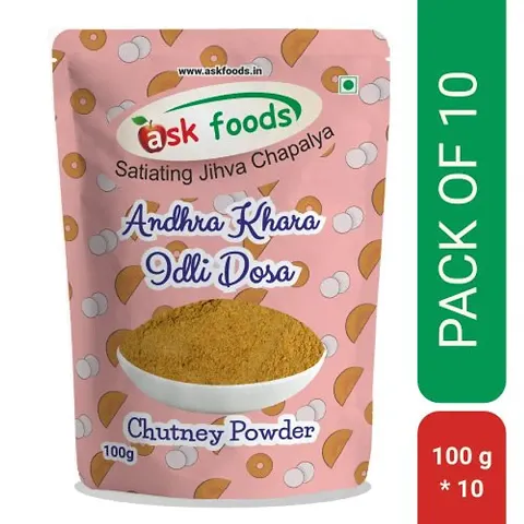 Andhra Khara Chutney Powder Pack of 10