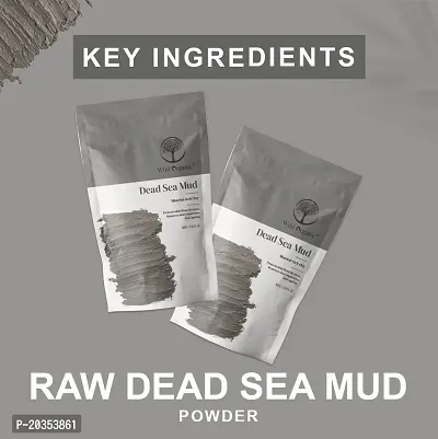 Wild Organic Dead Sea Mud Clay Powder Mineral rich clay for skin Protect from dryness and flakiness,Clear Skin Impurities and for skin Detoxification, Skin Hydration, For Healthy Skin 100gm-thumb4