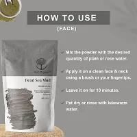 Wild Organic Dead Sea Mud Clay Powder Mineral rich clay for skin Protect from dryness and flakiness,Clear Skin Impurities and for skin Detoxification, Skin Hydration, For Healthy Skin 100gm-thumb2