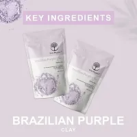 Wild Organic Brazilian Purple Clay Powder Flawless Skin Clay, Skin Cells Regeneration, Re-Hydrate Dry Skin, Prevent Skin From Sun Damage and Pollution. For Men  Women 100gm-thumb3