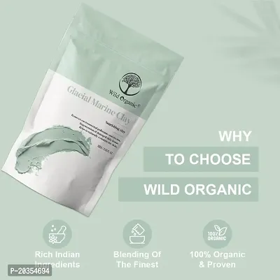 Wild Organic Glacial Marin Clay Powder | Nourishing Clay, Exfoliate the Skin, Remove Environmental Pollutants and Toxins From Skin | for Men  Women (100gm)-thumb5