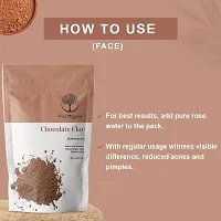 Wild Organic Chocolate Clay Powder Hydrating Clay For Skin  Hair Radiant Glow Balances Skin Tone Makes Skin Youthful100gm-thumb2