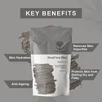 Wild Organic Dead Sea Mud Clay Powder Mineral rich clay for skin Protect from dryness and flakiness,Clear Skin Impurities and for skin Detoxification, Skin Hydration, For Healthy Skin 100gm-thumb1