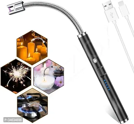 Rechargeable Electric Lighter 360deg; Flexible  Windproof for Gas Stove, Candle and Multi-purpose-thumb0