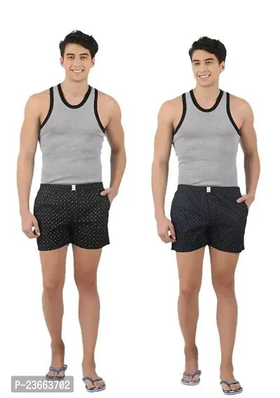 Fancy Cotton Boxers For Men Pack Of 2-thumb0