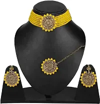 Aishwariya necklace yellow colour-thumb2