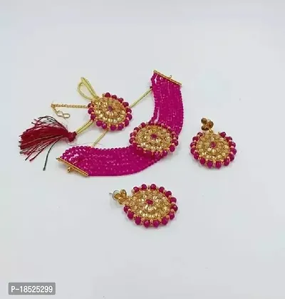Aishwariya necklace colour rani-thumb2