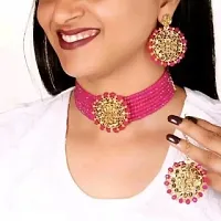 Aishwariya necklace baby pink colour-thumb2