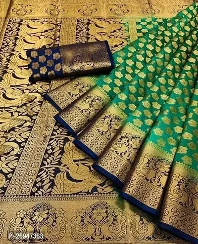 Green Banarasi Silk Saree