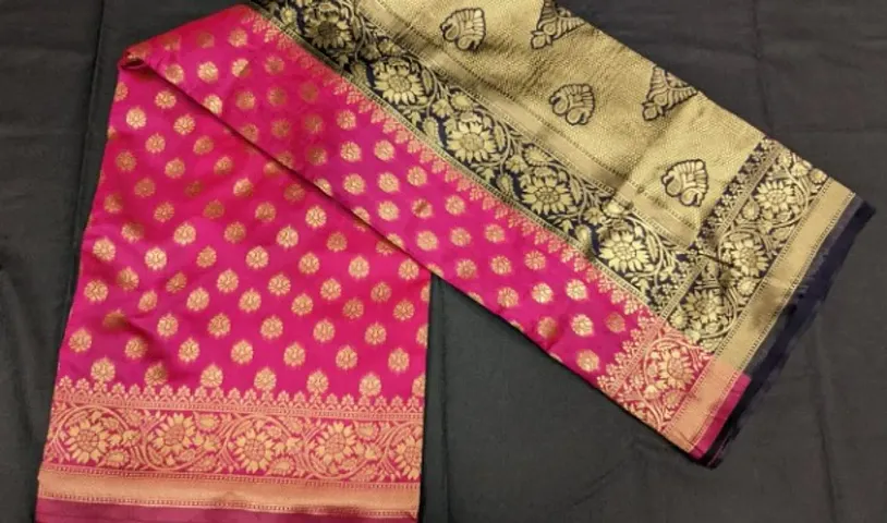 Banarasi Silk Jacquard Sarees with Blouse Piece