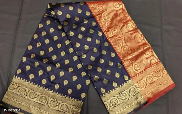 Banarasi Silk Jacquard Sarees with Blouse Piece-thumb0