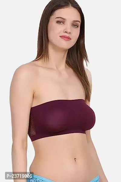 Women Tube Bra,Everyday use Comfortable Bra (XL, Purple)-thumb3