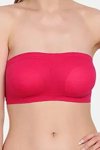 Women Tube Bra,Everyday use Comfortable Bra (M, Dark Pink)-thumb4