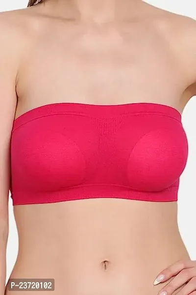 Women Tube Bra,Everyday use Comfortable Bra (M, Dark Pink)-thumb5