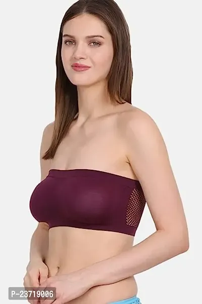 Women Tube Bra,Everyday use Comfortable Bra (XL, Purple)-thumb4