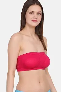 Women Tube Bra,Everyday use Comfortable Bra (M, Dark Pink)-thumb2