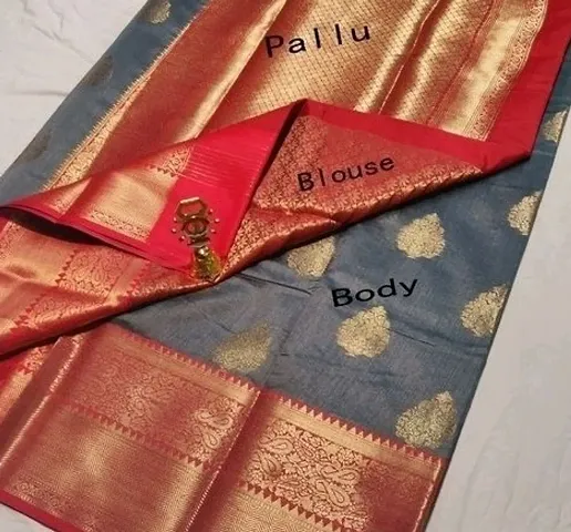  Art Silk Saree with Blouse piece 