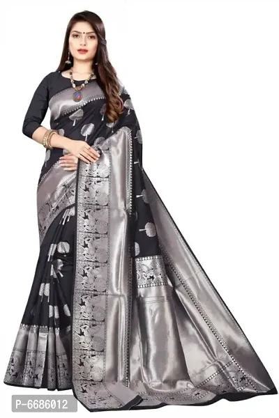 New Lichi Silk Jacquard Work Saree for Women-thumb0