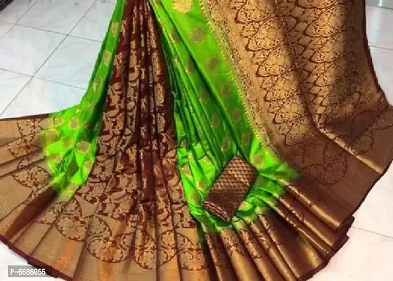 Fancy Lichi Silk Jacquard Work Saree for Women-thumb0