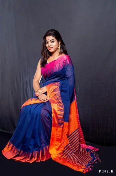 Attractive Woven Design Saree with Blouse piece