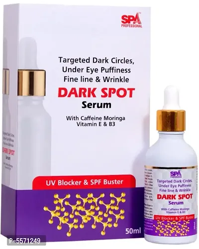 Spaworld Professional Dark Spot Serum-for Targeted Dark Circles Remover, Fade Hyperpigmentation, Blackhead Remover, Age Spots, Sun Spot And Acne Spot-50ml