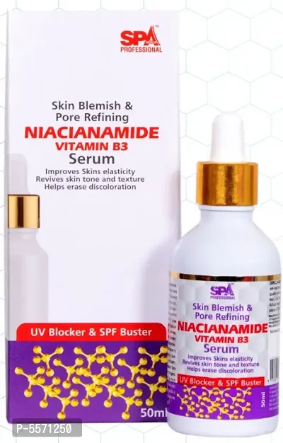 Spaworld professional Niacinamide B3 Serum- Blemishes, Acne Marks  Oil Balancing with Zinc- Skin Clarifying Anti-Acne Face Serum for Acne Prone or Oily Skin -50ml