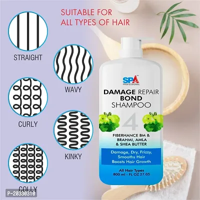 SPA Professionals Damage Repair Hair Bond Shampoo For Damaged, Dry  Frizzy Hair, Hair Growth-thumb3