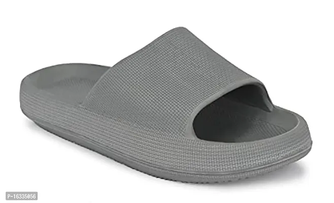 Stylish Grey EVA Flip Flops For Men-thumb0