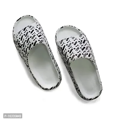 Stylish White EVA Flip Flops For Men-thumb0