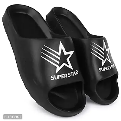 Stylish Black EVA Flip Flops For Men