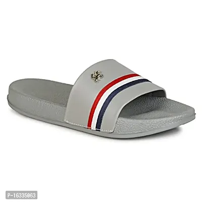 Stylish Grey EVA Flip Flops For Men-thumb0