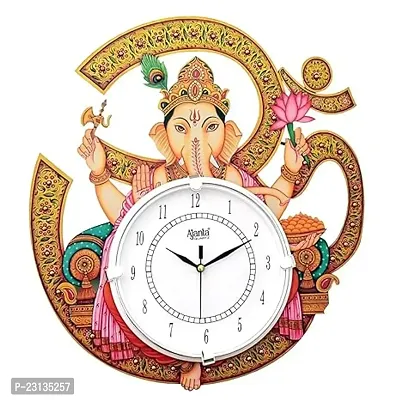 KWF International Lord Ganesha Designer Analog Wall Clock-thumb0