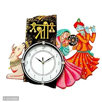 KWF International Designer Krishna Wall Clock-thumb0