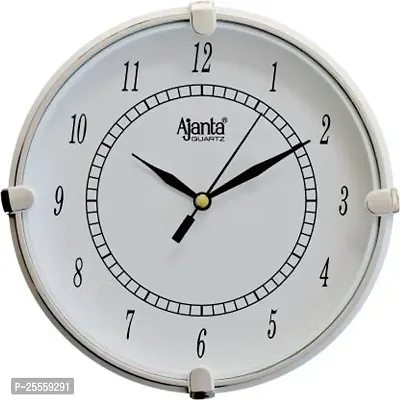 AJANTA  Analog 19 cm X 19 cm Wall Clock  (White, With Glass, Standard)
