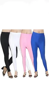 Fancy Satin Jeggings For Women Pack Of 4