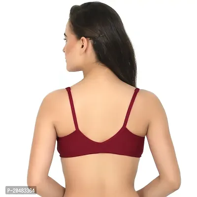 ALYANA Woman's Innerwear Cotton Bra for Woman | Non Wired | Non Padded | Front-Open Plunge Bra Combo Pack of 2 Pcs Set-thumb3