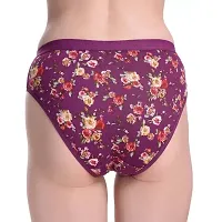 Alyana Woman's Innerwear Multicolor Cotton Rose Printed Hipster Panties Pack of 2-thumb1