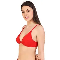 ALYANA Woman's Innerwear Cotton Bra Combo Set Non Wired | Non Padded | Front-Open Plunge Bra Combo Pack of 2 Pcs Set-thumb3