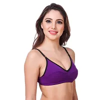 ALYANA Woman's Innerwear Cotton Bra Combo Set Non Wired | Non Padded Regular Bra Pack of 1-thumb2