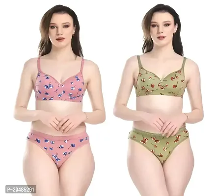 Buy Benivogue Stylish Women Net Lace Bra Panty Set of 2 for LadieS